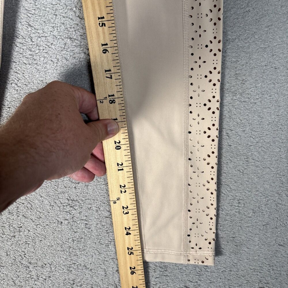 Aerie Women’s Size Small Offline Leggings Nude Beige Eyelets‎ Pockets Athleisure - Picture 7 of 15